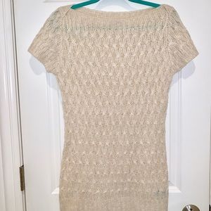 🔵 Girls Knit Tunic Cream Color Size Large